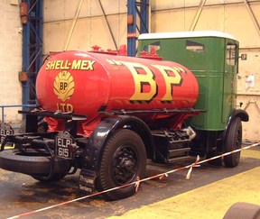 Nelly, the vintage BP Oil Truck to the USA Image Express Exports
